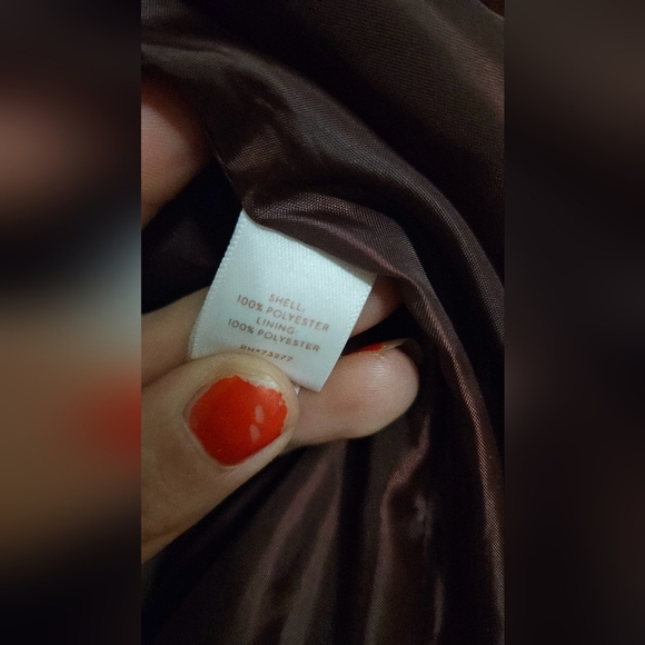 LC Lauren Conrad Runway collection Faux Suede Moto Jacket. Color Wine. Size 4 - Picture 9 of 15